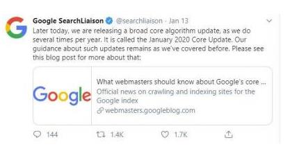 Google最近三十天的搜索算法变化